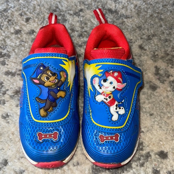 Paw Patrol Shoes Lighted Paw Patrol Easy Onoff Sneakers Size 8